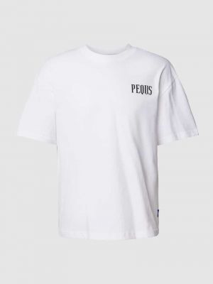 Koszulka z nadrukiem Pequs biała