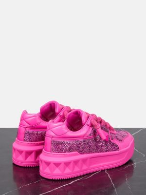 Sneakers με πλατφόρμα Valentino Garavani ροζ