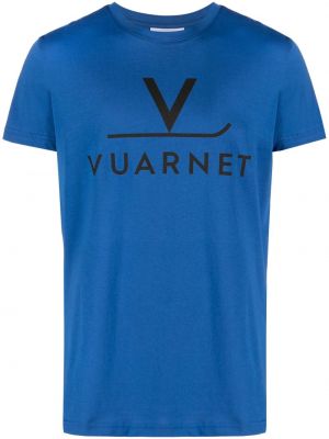 Raštuotas marškinėliai Vuarnet mėlyna