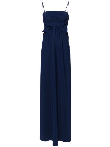 Večernja haljina s mašnom Chiara Boni La Petite Robe plava