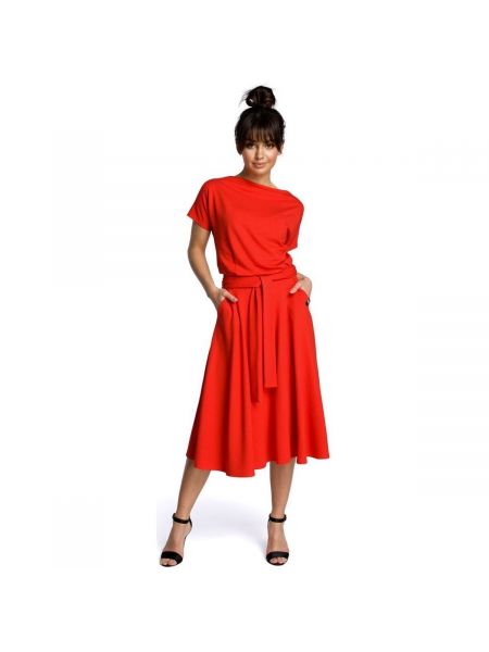 Midi šaty Bewear červené