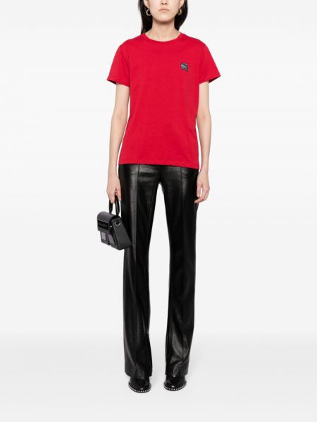 Tricou din bumbac Karl Lagerfeld roșu