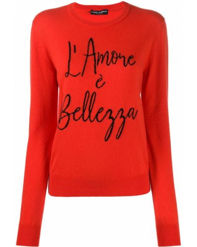 Jersey de punto de tela jersey Dolce & Gabbana rojo