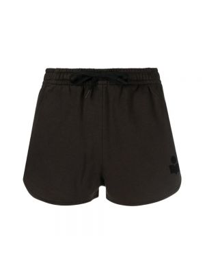 Shorts mit print Isabel Marant Etoile schwarz