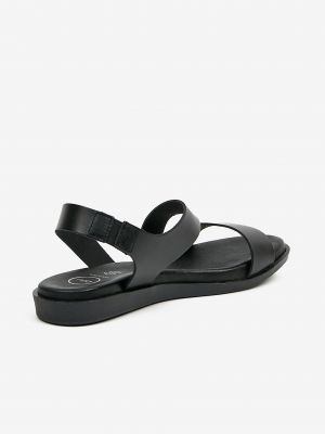 Kožené sandále Ojju čierna