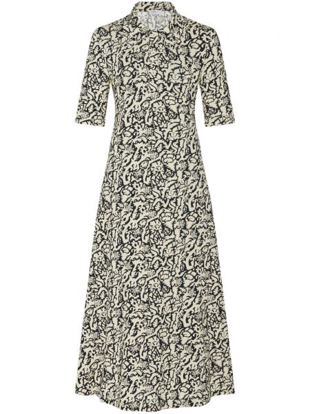 Midi haljina s printom s apstraktnim uzorkom Rosetta Getty