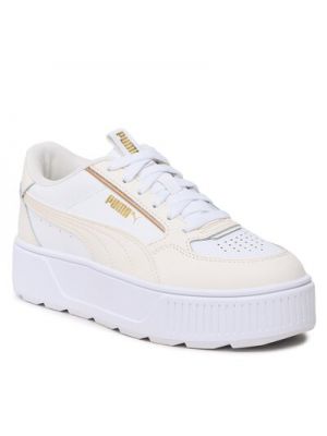 Pantofi din piele Puma alb