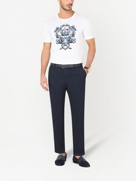 Pantalones rectos Dolce & Gabbana azul