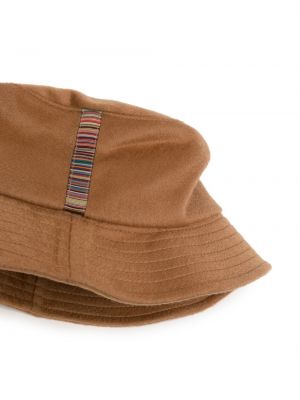 Pruhovaný klobouk Paul Smith hnědý