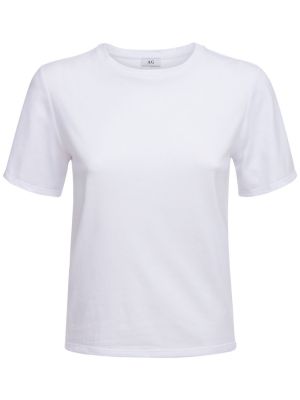 T-shirt di cotone Annagreta bianco