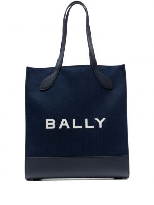 Shopper kabelka Bally modrá
