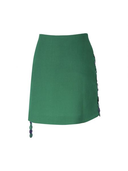 Mini falda con lentejuelas Art Dealer verde