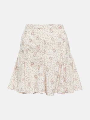 Mini spódniczka bawełniana w kwiatki Polo Ralph Lauren