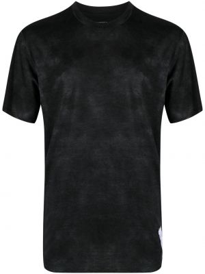 T-shirt con scollo tondo Satisfy nero