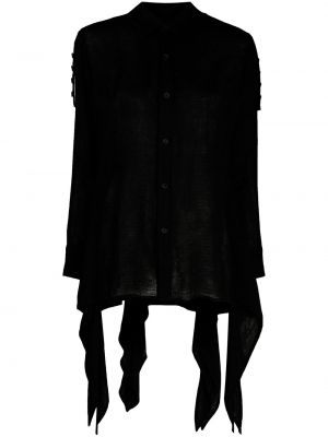 Chemise asymétrique Yohji Yamamoto noir
