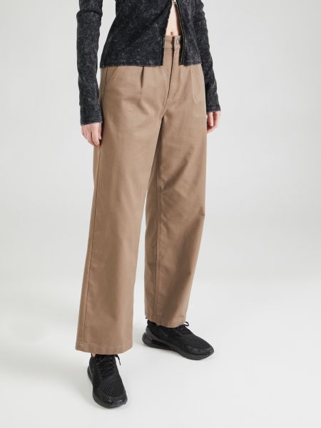 Pantaloni plissettati Converse marrone