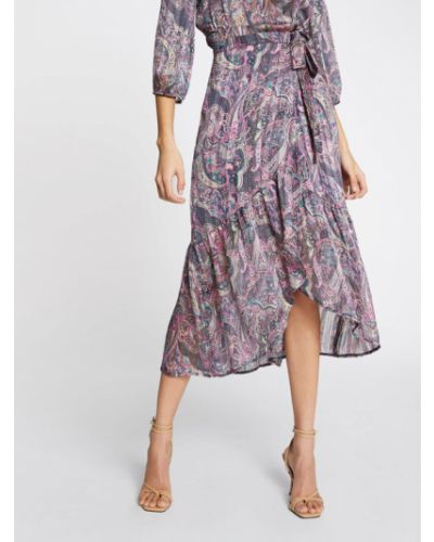Plisované midi sukně Morgan fialové