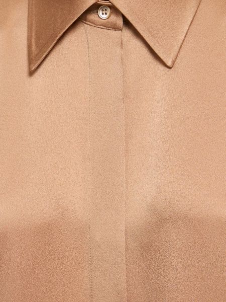 Σατέν πουκάμισο Michael Kors Collection μπεζ