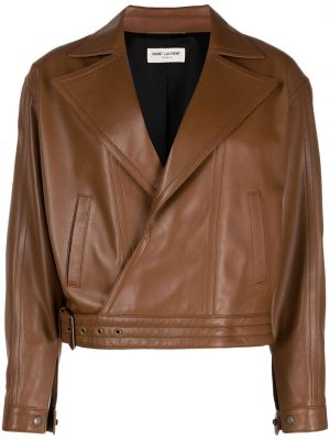 Chaqueta oversized Saint Laurent marrón