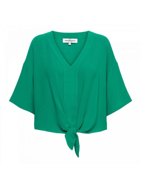 Bluse mit v-ausschnitt &co Woman grün