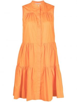 Bombažna srajčna obleka Blanca Vita oranžna
