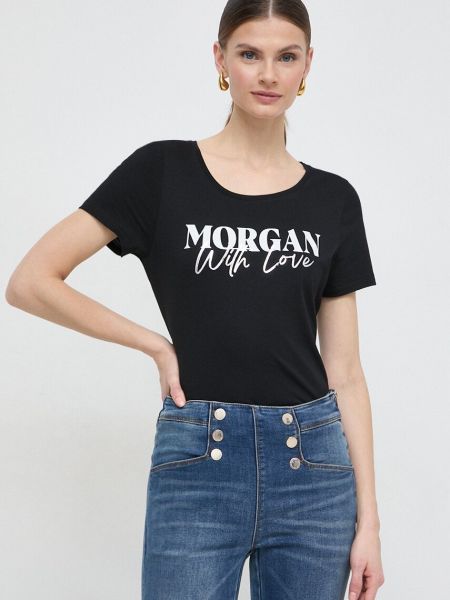 Majica kratki rukavi Morgan crna