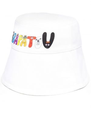 Cappello con stampa Patou bianco