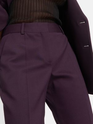 Vlněné kalhoty Altuzarra fialové