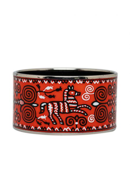 Bracelet à imprimé zèbre Hermès Pre-owned rouge