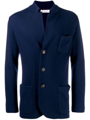 Cárdigan de tela jersey Brunello Cucinelli azul