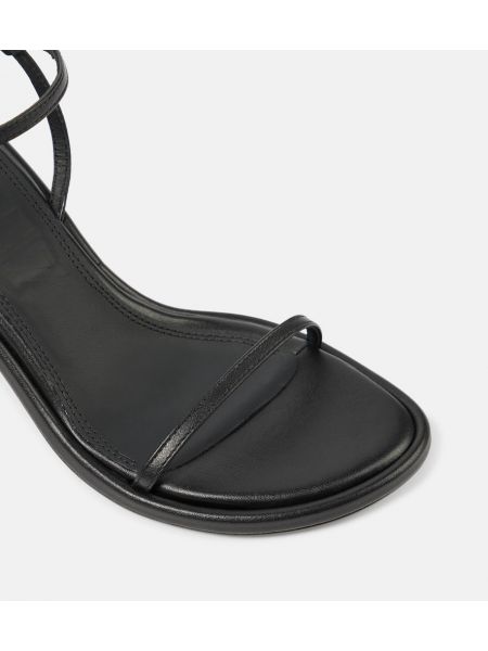 Kožené sandály Souliers Martinez černé