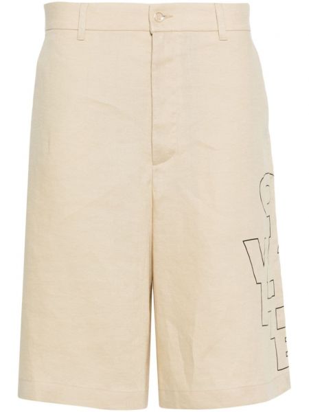 Lanene bermuda kratke hlače Off-white