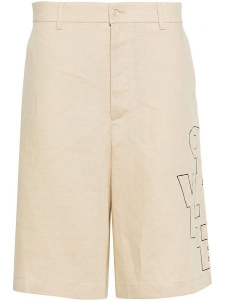 Bermudas en lin Off-white