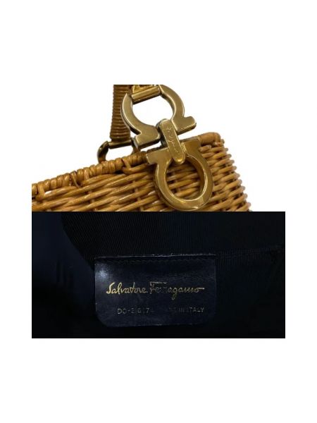Bolsa de cuero Salvatore Ferragamo Pre-owned beige