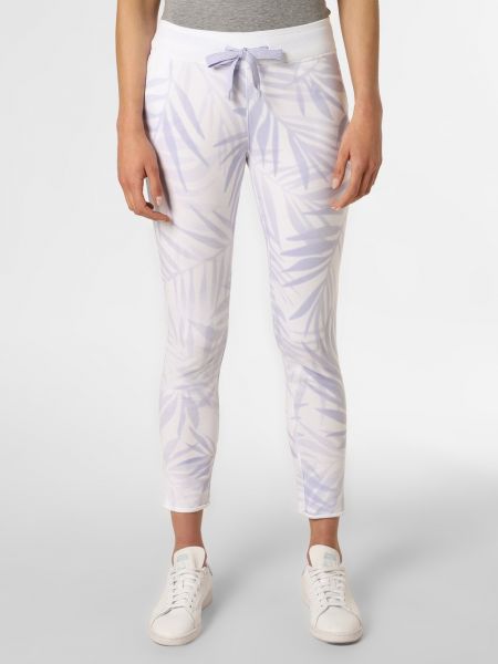 Spodnie sportowe bawełniane Juvia białe