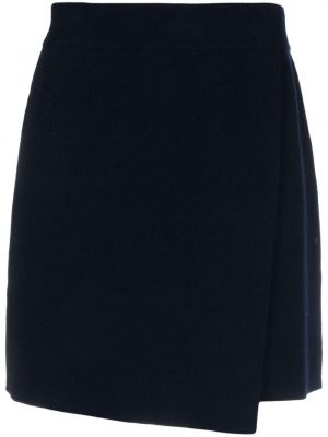 Kašmírové mini sukně Lisa Yang modré