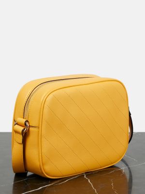 Bolsa de hombro de cuero Gucci amarillo