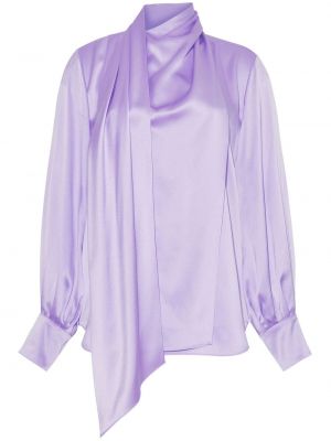 Bluză de mătase Adam Lippes violet