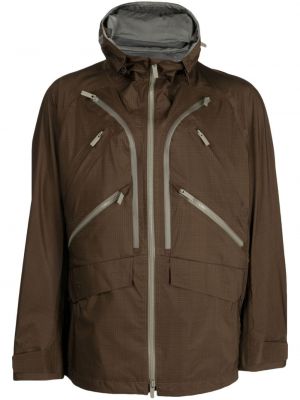 Kostkovaná bunda na zip s kapucí White Mountaineering