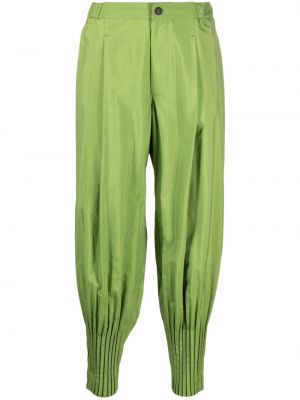 Spodnie Homme Plisse Issey Miyake zielone
