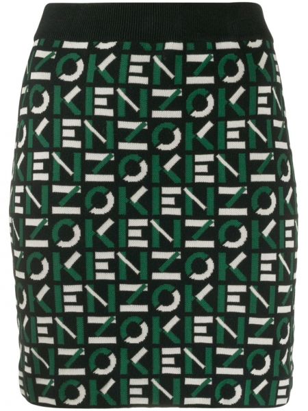 Falda de punto Kenzo verde