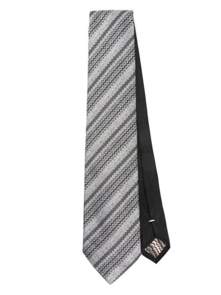 Jedwabny krawat żakardowy Missoni