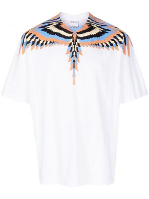 Βαμβακερή μπλούζα με σχέδιο Marcelo Burlon County Of Milan λευκό