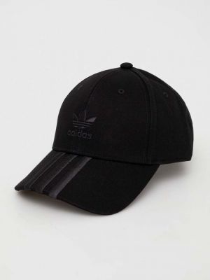 Черная хлопковая кепка Adidas Originals