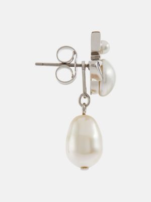 Auskarai su perlais Vivienne Westwood sidabrinė