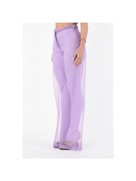 Leggings de cintura alta transparentes Patrizia Pepe violeta