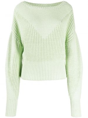 Плетен пуловер Iro зелено