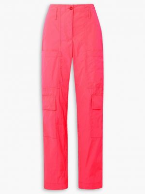 Прямые брюки Dries Van Noten розовые