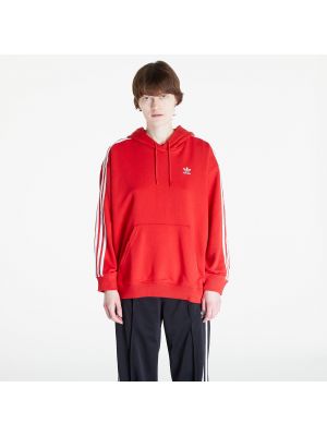 Φούτερ με κουκούλα Adidas Originals κόκκινο