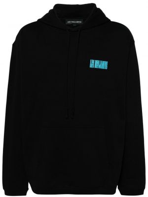 Pamučna hoodie s kapuljačom s printom Les Benjamins crna